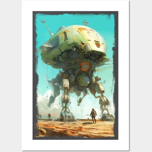 Sci Fi Spaceship Posters and Art